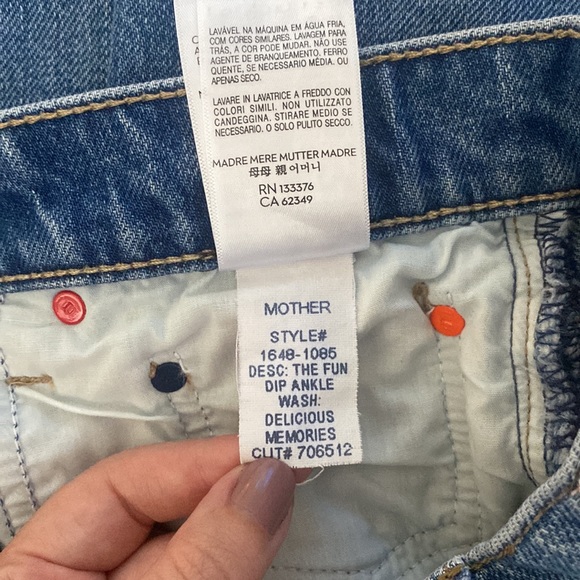 MOTHER SNACKS! The Fun Dip Ankle in Delicious Memories Wide Leg Crop 23 - Picture 5 of 16